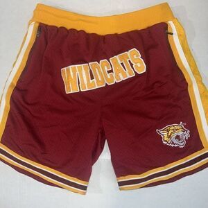 BCU ‘WILDCATS' By‎ J Hack Burgundy Gold Logo Athletic Shorts Size XLarge-NWOT